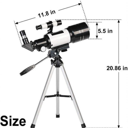 Astronomical Telescope | 70mm Refractor with Adjustable Tripod & Smartphone Adapter | Perfect for Stargazing and Kids 7