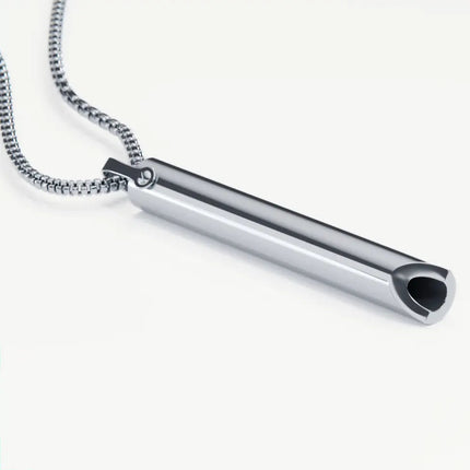Breathing Pendant Necklace, Stainless Steel Necklace – image 5