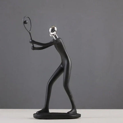 Athletic Artistry | Handcrafted Resin Sports Sculptures with Elegant Design | Unique Decor for Sports Enthusiasts 1