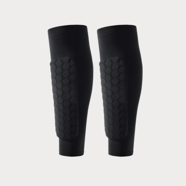 Athletic Gear | Soccer Shin Guard Sleeves with Shockproof Padding | Lightweight Compression Fit for Ultimate Protection 0
