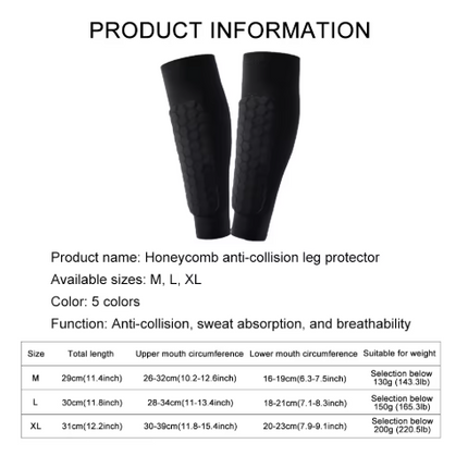 Athletic Gear | Soccer Shin Guard Sleeves with Shockproof Padding | Lightweight Compression Fit for Ultimate Protection 3