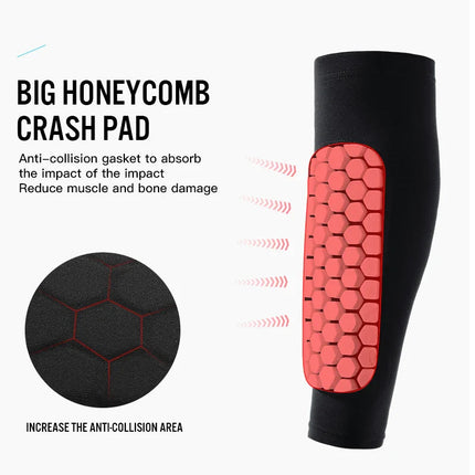 Athletic Gear | Soccer Shin Guard Sleeves with Shockproof Padding | Lightweight Compression Fit for Ultimate Protection 7