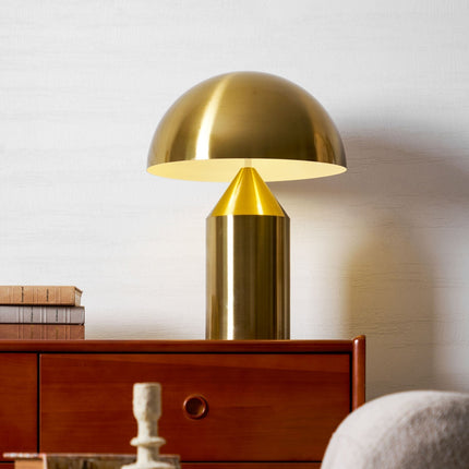 Modern Table Lamp in Metal, Sculptural Desk Lamp with Inline Switch – image 102