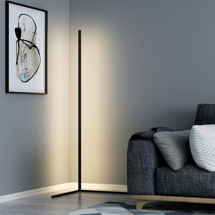 AuraEdge | Corner Floor Lamp with Adjustable RGB & White Light | Space-Saving Design for Versatile Ambiance 2