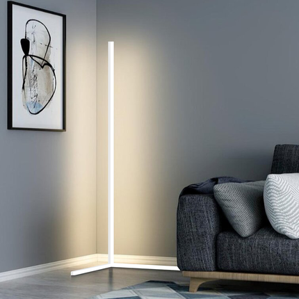AuraEdge | Corner Floor Lamp with Adjustable RGB & White Light | Space-Saving Design for Versatile Ambiance 3