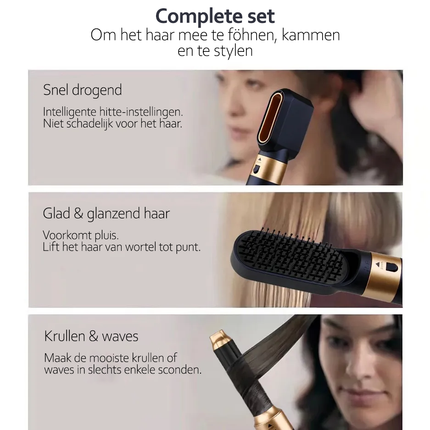 AuraStyle | 5-in-1 Ionic Hair Styling Tool with Interchangeable Heads | Versatile Solution for Effortless Styling 4