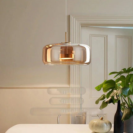 Aurea | Modern Chandelier Light with Dimmable LED | Elegant Glass Design for Cozy Living Spaces 3