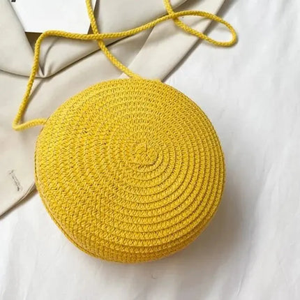 Straw Beach Bag, Handmade Boho Summer Purse for Women