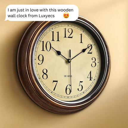 Aurelix Wall Clock | Silent Wooden Kitchen Clock Decor 1
