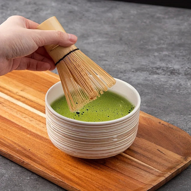 Authentic Matcha Whisk Set | 6-Piece Pottery Set for Traditional Tea Preparation 1