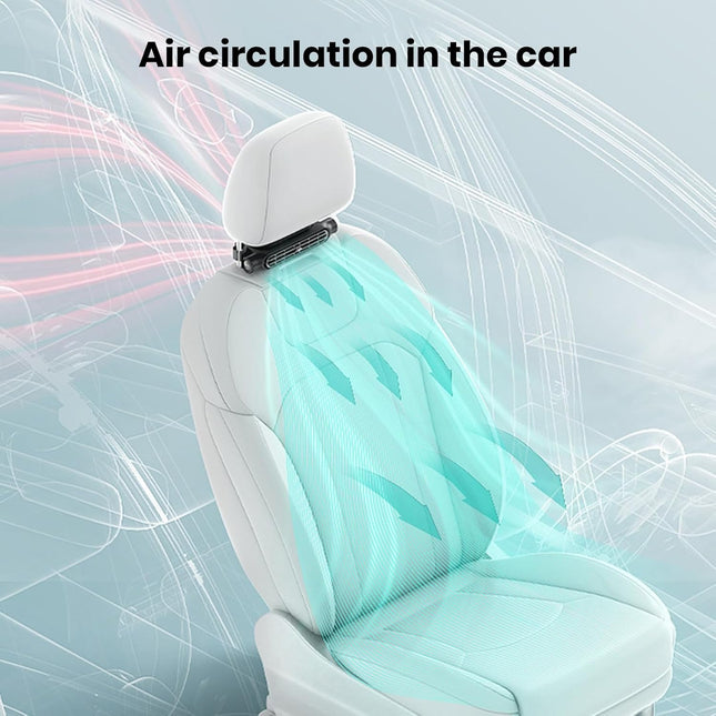AutoBreeze | USB Car Cooling Fan with 3 Adjustable Speeds | Bladeless Design for Safe Airflow 1