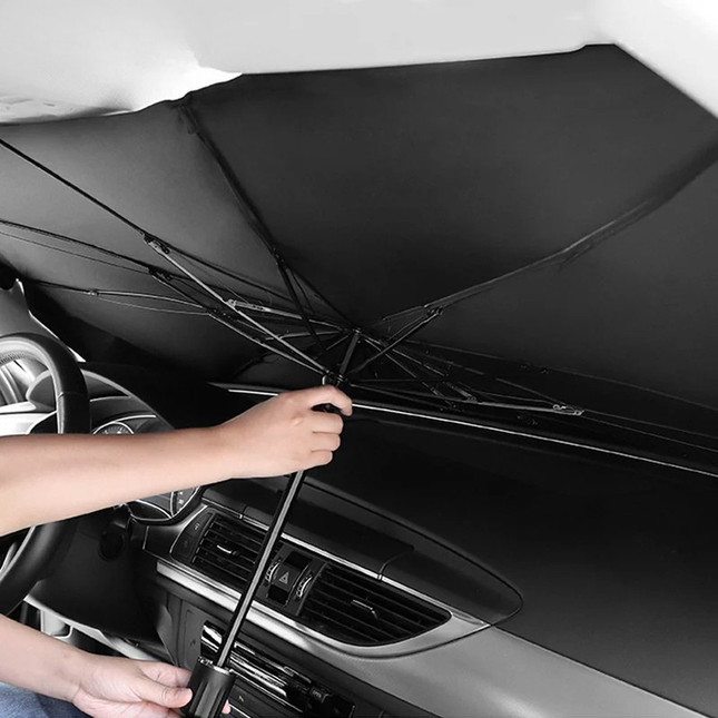 AutoBrella | Car Windshield Sun Shade with UV Protection | Compact Design for Interior Cooling 0
