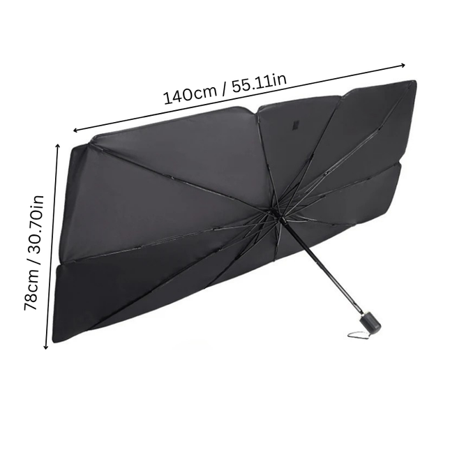AutoBrella | Car Windshield Sun Shade with UV Protection | Compact Design for Interior Cooling 1