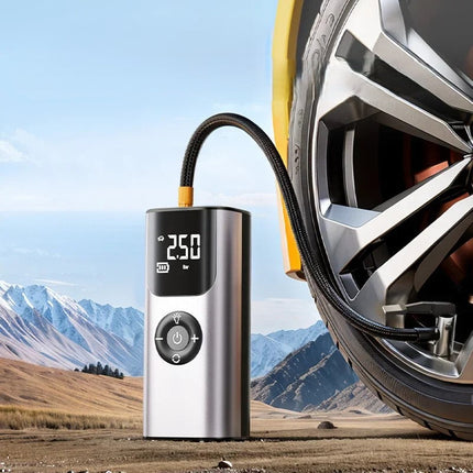 AutoLift | Mini Wireless Tire Inflator with Digital Display | Portable Air Compressor for On-the-Go Convenience 0