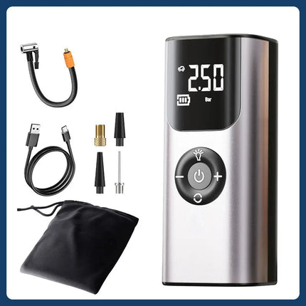 AutoLift | Mini Wireless Tire Inflator with Digital Display | Portable Air Compressor for On-the-Go Convenience 1