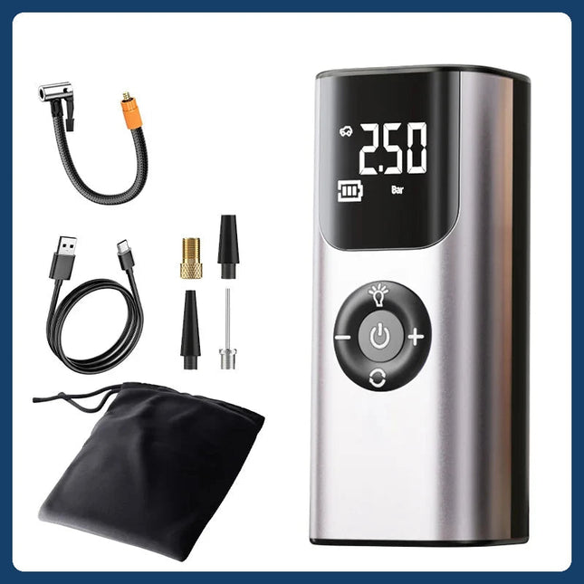 AutoLift | Mini Wireless Tire Inflator with Digital Display | Portable Air Compressor for On-the-Go Convenience 1