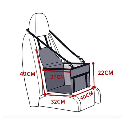 AutoPaw | Elevated Dog Car Seat with Waterproof Fabric & Anti-Slip Base | Safe Travel Solution for Dogs 7