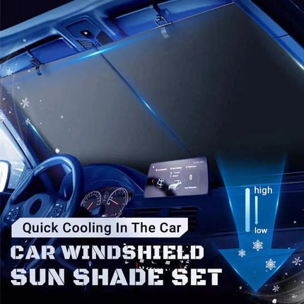 AutoShield | Car Windshield Sun Shade with Heat Shield & Quick Cooling | Protects Interior from UV Rays 1