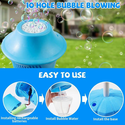 Automatic Bubble Maker | High Output Bubble Blower Machine with Adjustable Height | Portable Design for Endless Party Fun 2