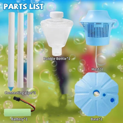 Automatic Bubble Maker | High Output Bubble Blower Machine with Adjustable Height | Portable Design for Endless Party Fun 5