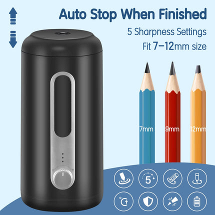 Automatic Electric Pencil Sharpener with Ultra-Fast Precision | Rechargeable & Cordless for Effortless Sharpening 1