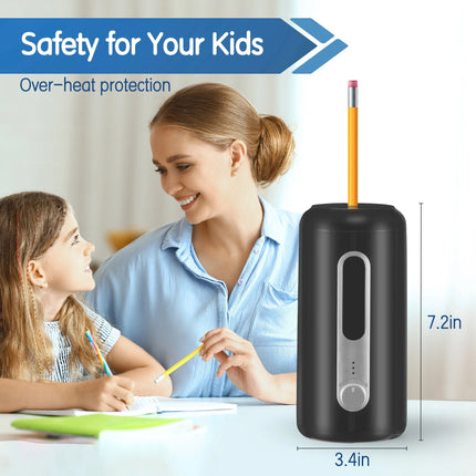 Automatic Electric Pencil Sharpener with Ultra-Fast Precision | Rechargeable & Cordless for Effortless Sharpening 7