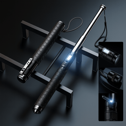 Automatic Self-Defense Walking Stick with Quick-Deploy Mechanism | Adjustable & Ergonomic Design for Enhanced Stability 1