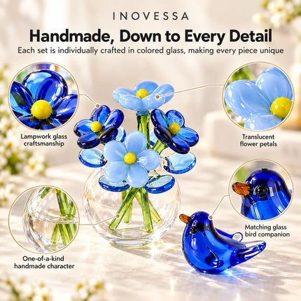 Miniature Figurines, Glass Art Home Decor for Desk and Shelf – image 5