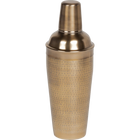 Avery Cocktail Shaker | Antique Brass, Hammered Stainless Steel 0