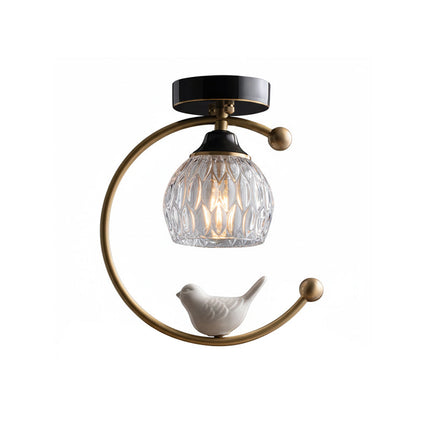 AvianGlow | Charming Elegant Ceramic Ceiling Light Fixture 0