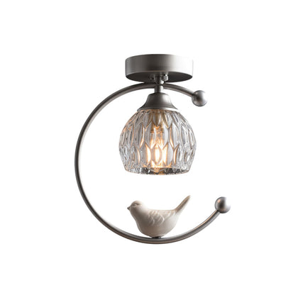 AvianGlow | Charming Elegant Ceramic Ceiling Light Fixture 12