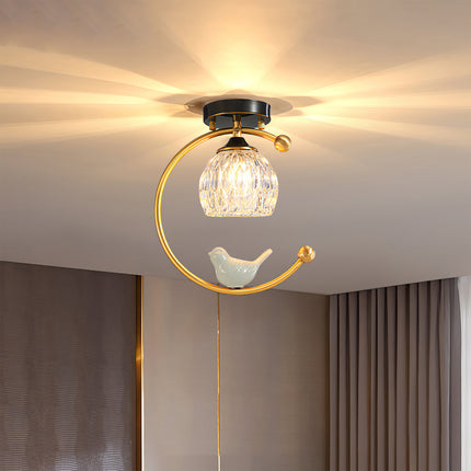 AvianGlow | Charming Elegant Ceramic Ceiling Light Fixture 2