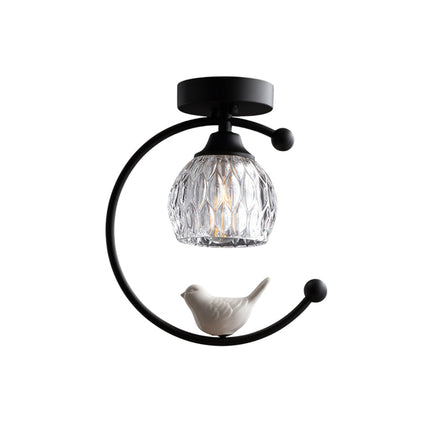 AvianGlow | Charming Elegant Ceramic Ceiling Light Fixture 9