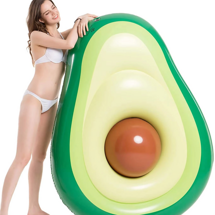 Avocado Pool Float | Inflatable Lounge with Detachable Ball for Summer Fun 3