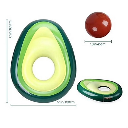 Avocado Pool Float | Inflatable Lounge with Detachable Ball for Summer Fun 5