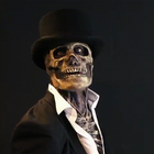 Scary Halloween Mask, Realistic Skeleton Mask with Hat, Full Face Silicone Skull Mask for Cosplay and Theater