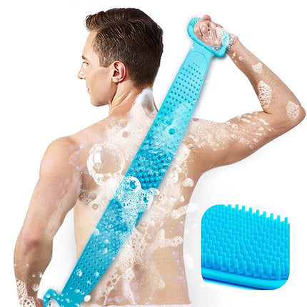 Back Body Brush for Shower, Silicone Body Scrubber, Double Sided Back Scrubber for Shower, Bathroom Accessories
