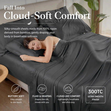 Bamboo Bliss | Organic Bamboo Sheet Set with Silky Soft Cooling Design | Breathable Bedding for Ultimate Comfort 2