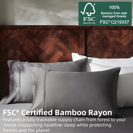 Bamboo Bliss | Organic Bamboo Sheet Set with Silky Soft Cooling Design | Breathable Bedding for Ultimate Comfort 4