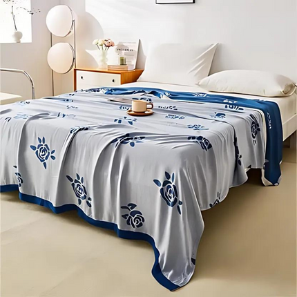 Bamboo Fiber Rose Cooling Blanket with Floral Design | Perfect for Summer Comfort 6
