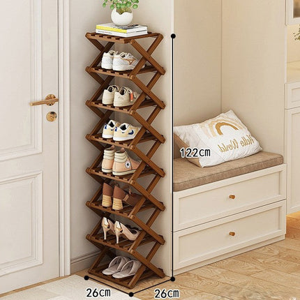 Bamboo Storage Rack | Shoe Storage Organizer with Foldable Design | Space-Saving Solution for Home 12