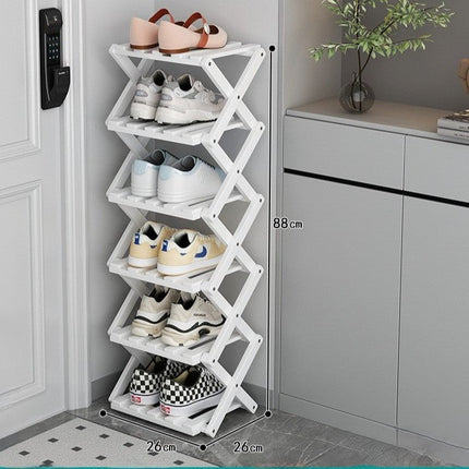 Bamboo Storage Rack | Shoe Storage Organizer with Foldable Design | Space-Saving Solution for Home 9