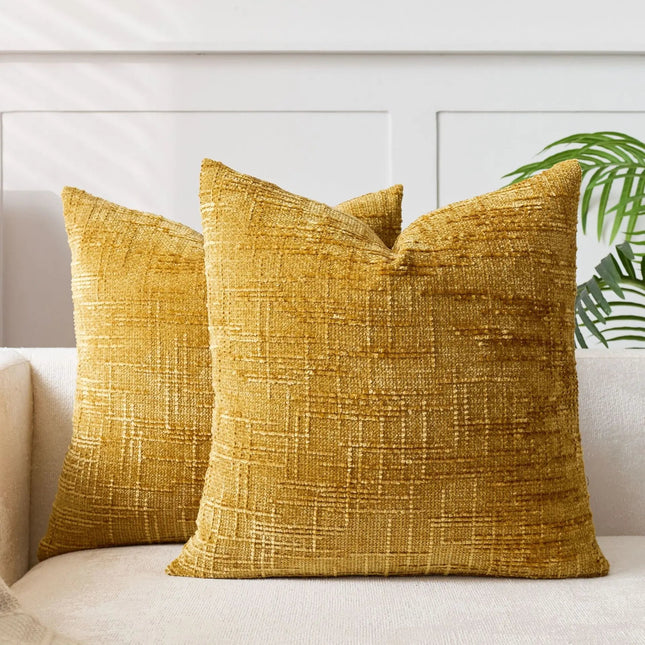 Bamura | Chenille Decorative Cushion with Bamboo Structure | Elegant Design for Cozy Interiors 0