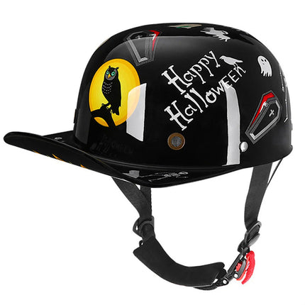 Baseball Cap Motorcycle Helmet with DOT Approval & Lightweight Design for Safe Riding 9