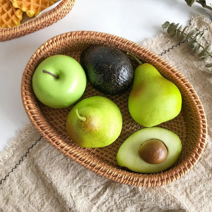 Fruit Basket, Handwoven Rattan Bread Basket – image 4
