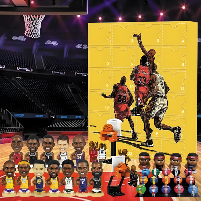 Basketball Collector Set | Advent Calendar with Mini Figures & Accessories | Fun Countdown for Fans 0