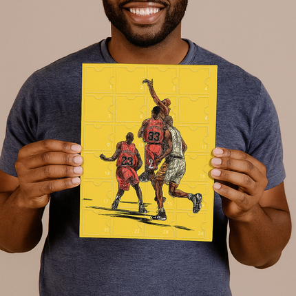 Basketball Collector Set | Advent Calendar with Mini Figures & Accessories | Fun Countdown for Fans 3