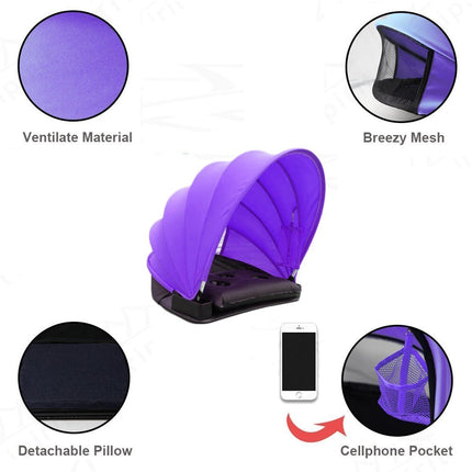 Beach Sunshade Pillow | Portable Tent with Cup Holders & Cell Phone Bag | Stay Cool and Protected Outdoors 3