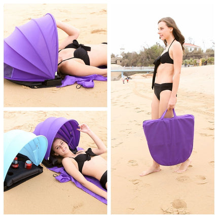 Beach Sunshade Pillow | Portable Tent with Cup Holders & Cell Phone Bag | Stay Cool and Protected Outdoors 7