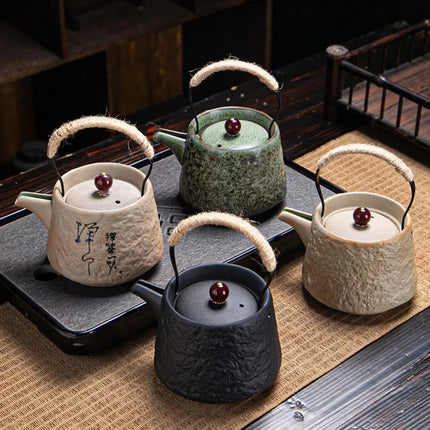 Ceramic Teapot with Beam Handle – image 6